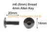 Yamaha YZF-R6 Stainless Steel Fork Head Bolt Clip