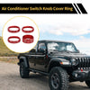 Jeep Gladiator JT AC Audio Headlight CD Switch Knob Cover Ring (2018-2021)