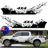 Car Truck SUV Side Body Vinyl Sticker Splash Graphics Decal Black