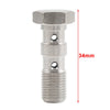 Car Model Stainless Double Banjo Bolt 3/8x24 AN3 Brake Adaptor