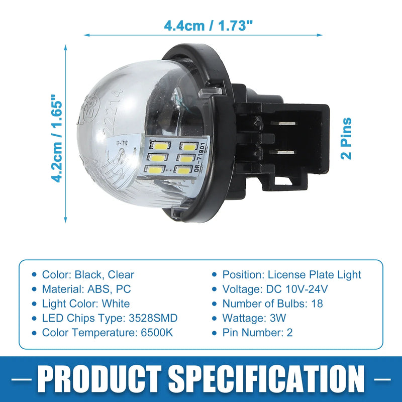 Suzuki Grand Vitara 6500K LED License Plate Lights (2006-2014)