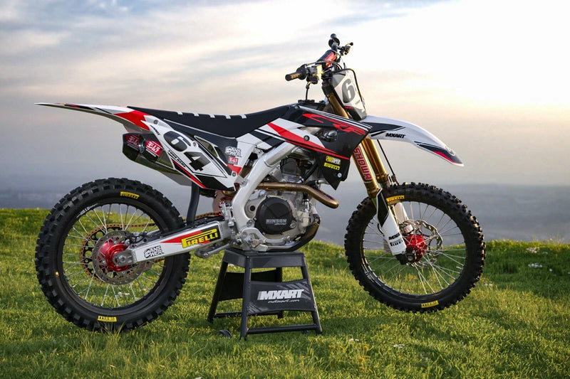 Honda CRF 250 EURO RED Graphics Decals Custom Sticker Kit (2022-2024)