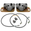Polaris Trail Blazer 250 400 Front Brake Calipers & Hose Lines (2001–2004)