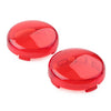 Harley Touring Softail Dyna Red ABS Turn Signal Lens Light Covers