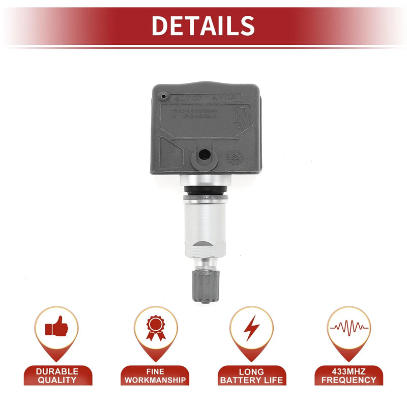 Infiniti G37 1x Tire Pressure Sensor 433MHz (2008-2013)