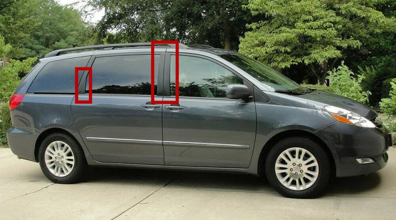 Toyota Sienna Pillar Post Door Window Trim Cover 6 pcs (2002–2010)