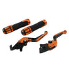 BMW F900 F900R Orange Extendable Brake Clutch Levers Grips Set (2020-2023)