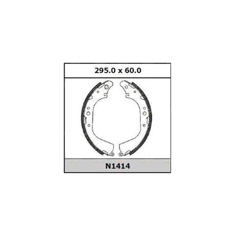 Toyota Landcruiser FJ60 FJ62 HJ60 HJ61 2 x Rear Brake Shoes (1980–1989)