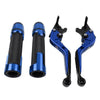 BMW G310R G310GS Blue Extendable Brake Clutch Levers Grips Set (2017-2023)