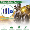 Motorcycle Motorcycle Hand Grips Cover Kit Rubber Blue Flame Pattern