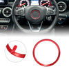 Mercedes Benz C Class C200L E300L GLA220 Red Steering Wheel Ring Cover Trim