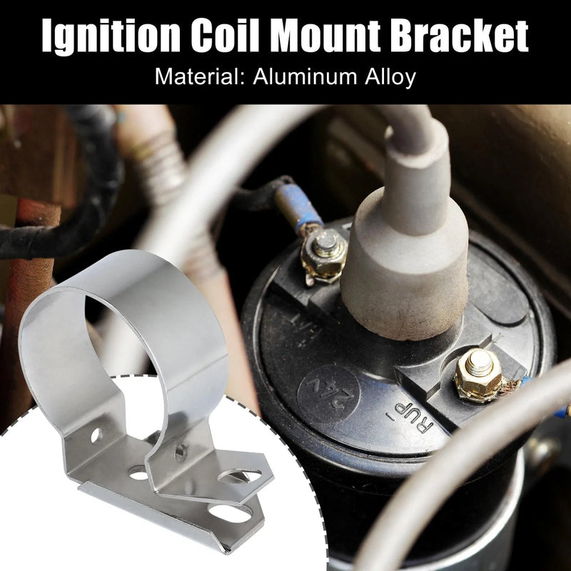 Ford Mustang F150 260 289 Silver Tone Ignition Coil Mount Bracket