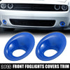 Dodge Challenger (2015-2020) Blue Car ABS Front Foglights Covers Trim