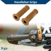Motorcycle Grips 7/8 in 22mm Hand Grips Rubber Light Brown
