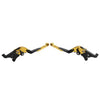 BMW S1000RR S1000R Gold CNC Folding Extendable Brake Clutch Levers (2015-2019)