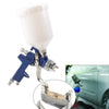 Airbrush - Blue HVLP H827 Spray Gun 600ml Cup 2.0mm Nozzle