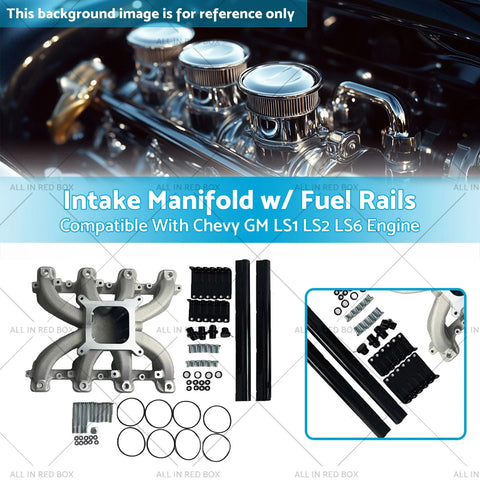 Chevy GM LS1 LS2 LS6 Engine Intake Manifold w/ Fuel Rail (2001-2009)