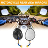 M10 Motorcycle Rear View Mirror Carbon Fiber Pattern Black