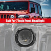 Jeep Wrangler TJ (1997-2006) Black 7" Round Headlight Mounting Bracket