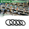 Oil Seal / 45x53x5mm / Seal Ring Rotary Shaft NBR Rubber 5 Pcs