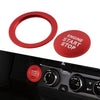 Toyota Tacoma, Yaris, Prius, RAV4 Red Engine Start Stop Push Button Cover Ring (2005-2023)