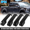 Ford F-150 F-250 F-350 4 x Gloss Black Door Handle Covers (2015-2023)