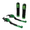 Ducati Monster Green Extendable Brake Clutch Levers Grip Set (2001-2006)