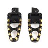 Harley Touring Sportster Dyna Black Gold Male Mount Foot Pegs