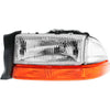 Headlights Headlamps w/ Signal Left & Right Pair Set for