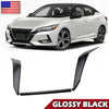 Nissan Sentra Gloss Black Front Grill Chrome-Delete Trim Cover (2020-2022)