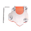 Black Gray Motorcycle Side Stand Plate Pad Base (Fits Various Models)