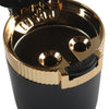 Universal Use Portable Car Ashtray with Lid and Blue LED Light
