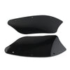 Harley Dyna, Heritage, Softail Black Air Batwing Fairing Wind Deflectors