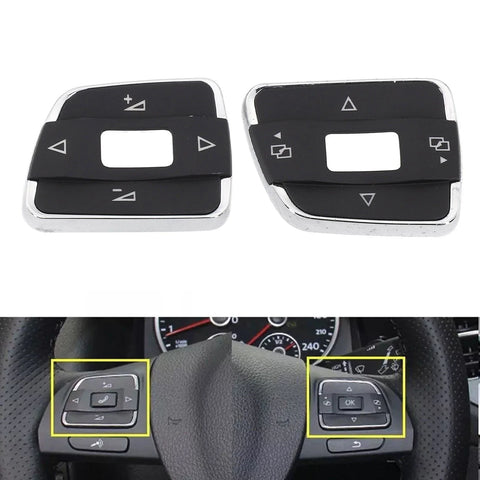 Passat B7 Steering Wheel Volume Switch Button Trim Cover (2010–2015)