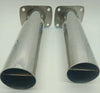 30° Fishing Rod Holder x 2 Stainless Steel Flush Mount Polished