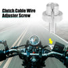 Motorcycle Silver Tone 8pcs M8x1.25 Brake Clutch Levers Adjuster Bolts