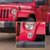 Jeep Wrangler JK Turn Signal Light Grill Guard Cover (2007-2018)