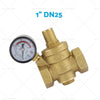 DN15 / 20 / 25 Brass Adjustable Water Pressure Reducing Valve with Gauge