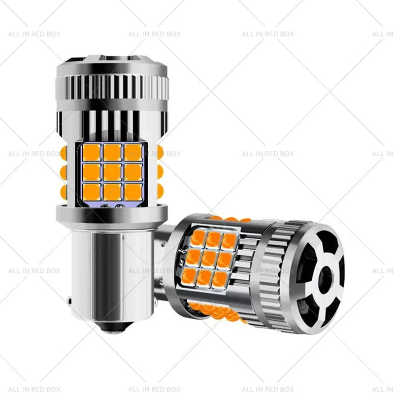 Car Amber BA15S 1156 P21W No Hyper Flash LED Turn Signal Bulb