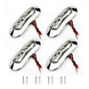 Marine Boat LED Deck Courtesy 4 x Waterproof 12V-24V Stern Transom Light