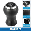 Toyota Yaris (2005-2010) Black Plastic 6 Speed Manual Shift Knob