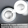 Dodge Charger Challenger Engine Start Stop Button Cover Kit Silver Tone