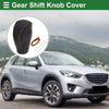 Mazda CX-5 (2017-2022) - Black Brown Faux Leather Car Gear Shift Knob Cover