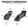 Yamaha Wolverine 350 air box to carburetor intake boot (1995–2005)