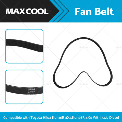 Toyota Hilux KUN16R KUN26R 3.0L Diesel Drive Belt 7PK1515 (2005-2015)