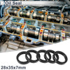 Oil Seal Rotary Shaft Seal TC Ring Nitrile Rubber 28x35x7mm Black 5 Pcs