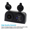 Car Boat Caravan 12V Dual USB Port Charger Socket Mount Panel Adapter