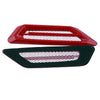 Universal Models 2 x Red Car Exterior Hood Air Flow Fender Side Vent Intakes
