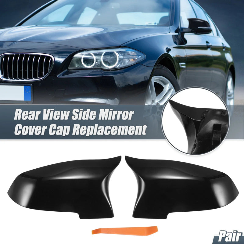 BMW F10 F18 550i 650i 740Li Rearview Mirror Cover Cap Gloss Black (2011-2017)
