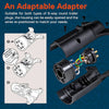 RV Tow Truck Light 7-Way Blade to 6-Way Round Trailer Adapter